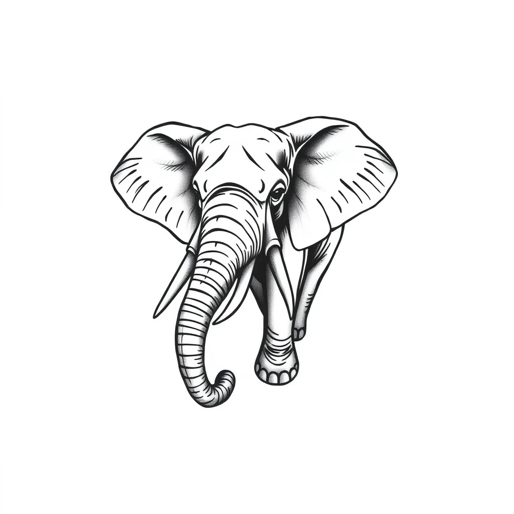 Elephant tattoo