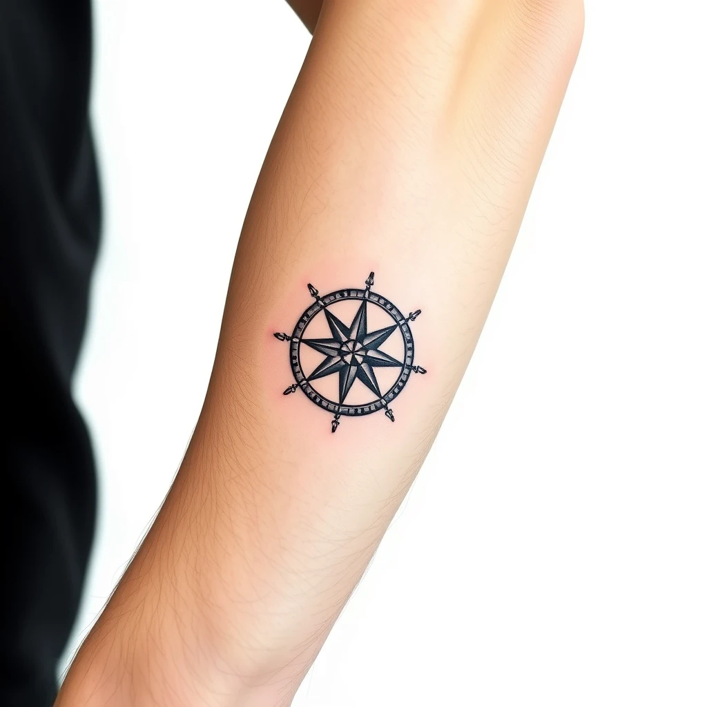 Compass tattoo