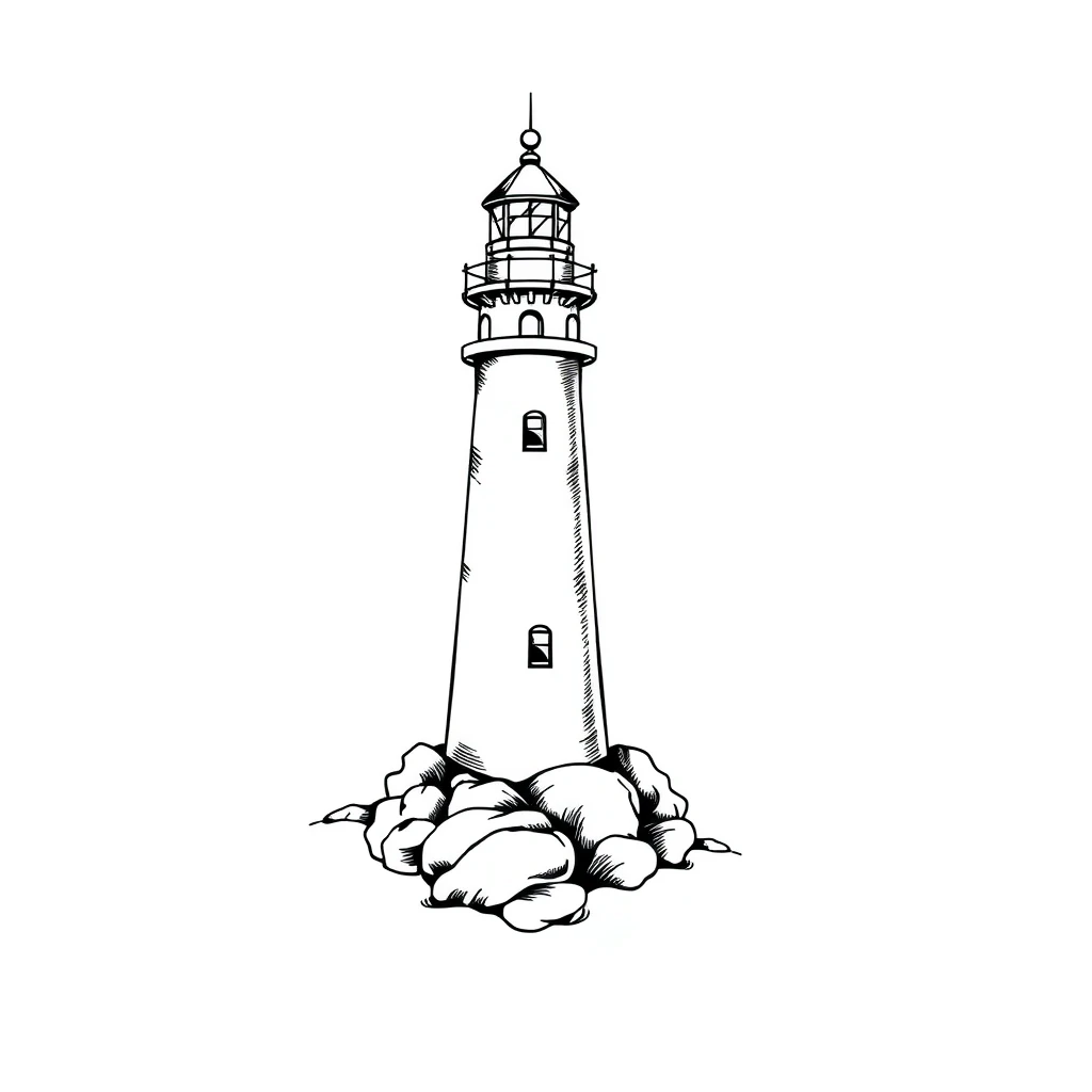 Lighthouse tattoo