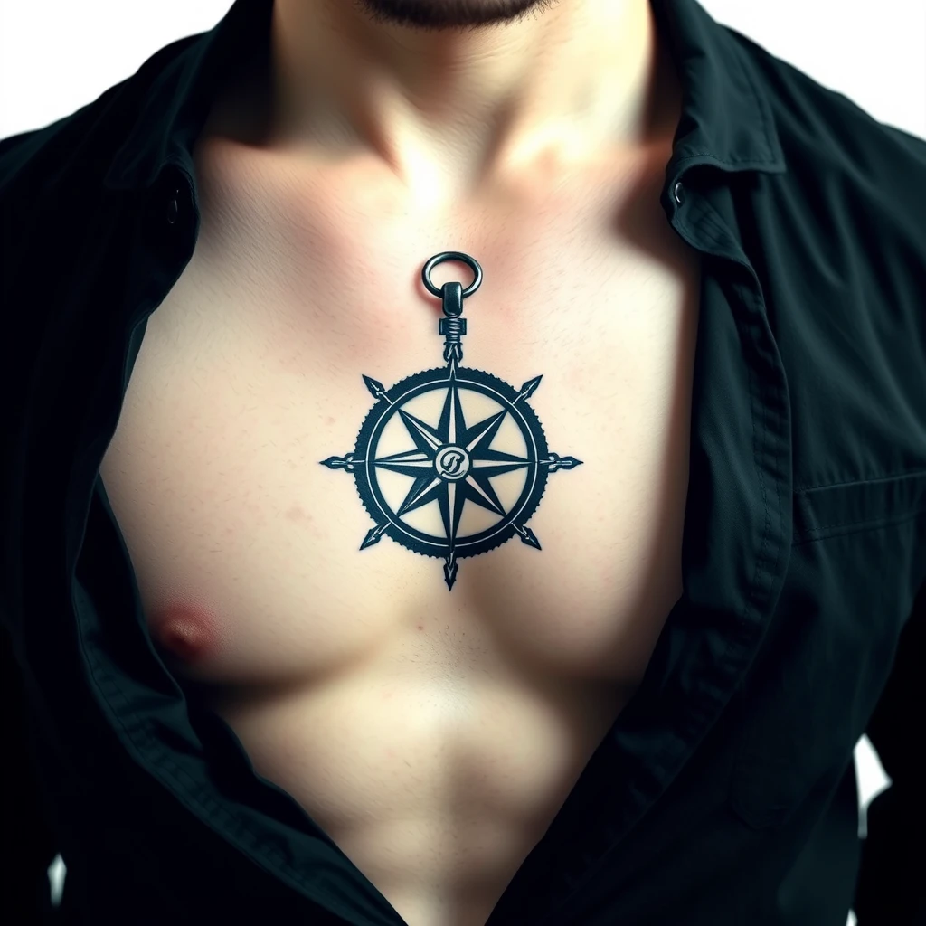 Compass tattoo