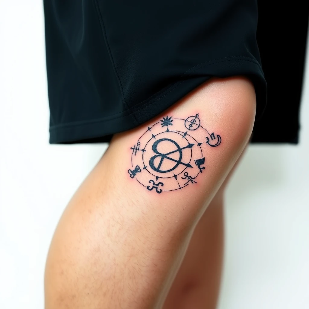 Zodiac symbols tattoo