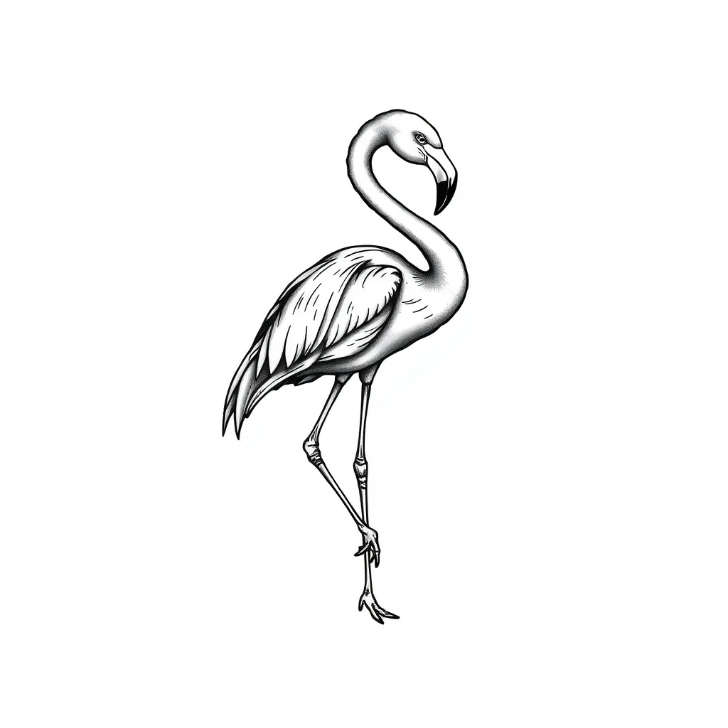 Flamingo tattoo