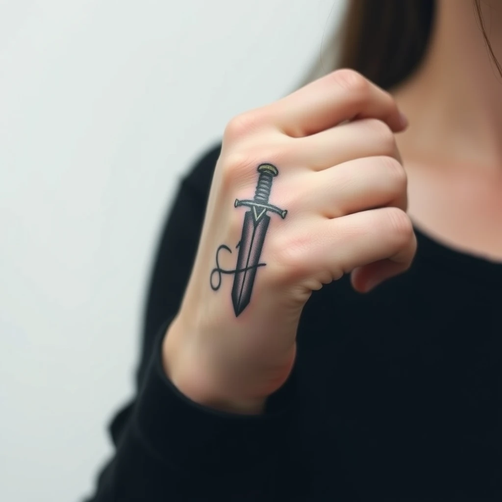 Dagger tattoo