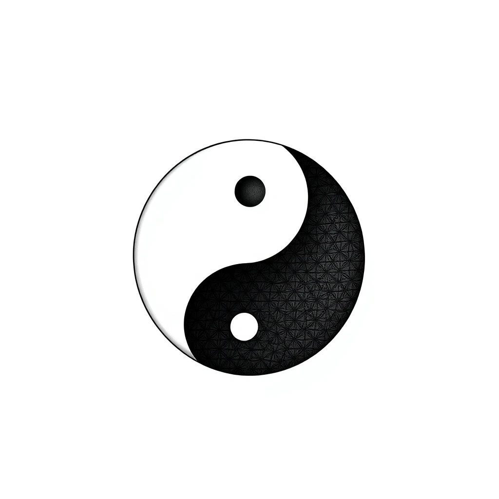 Yin and yang tattoo