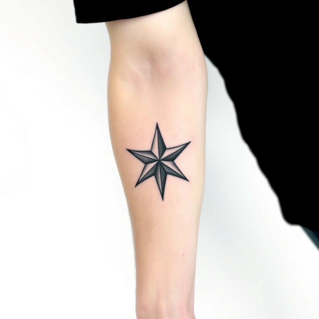 Nautical star tattoo