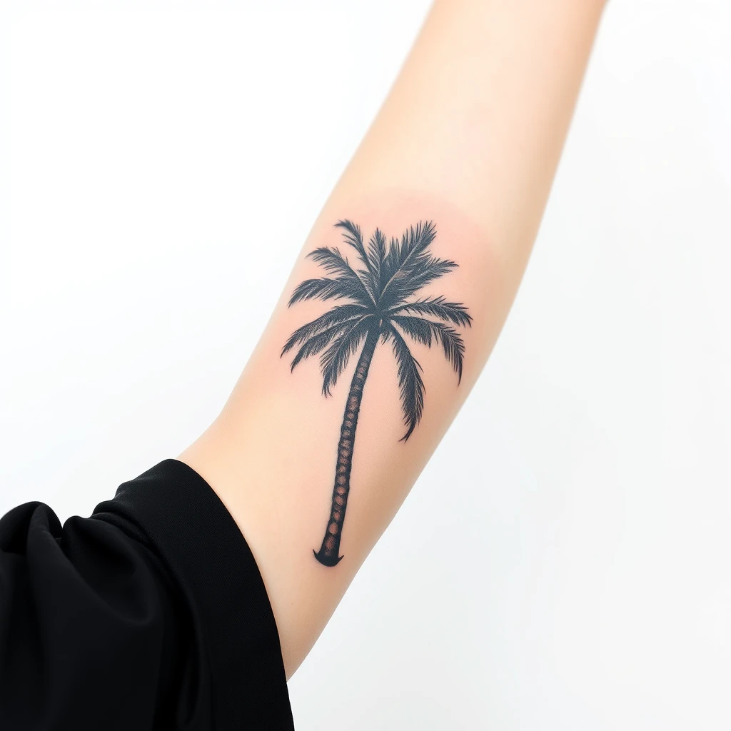 Palm tree tattoo