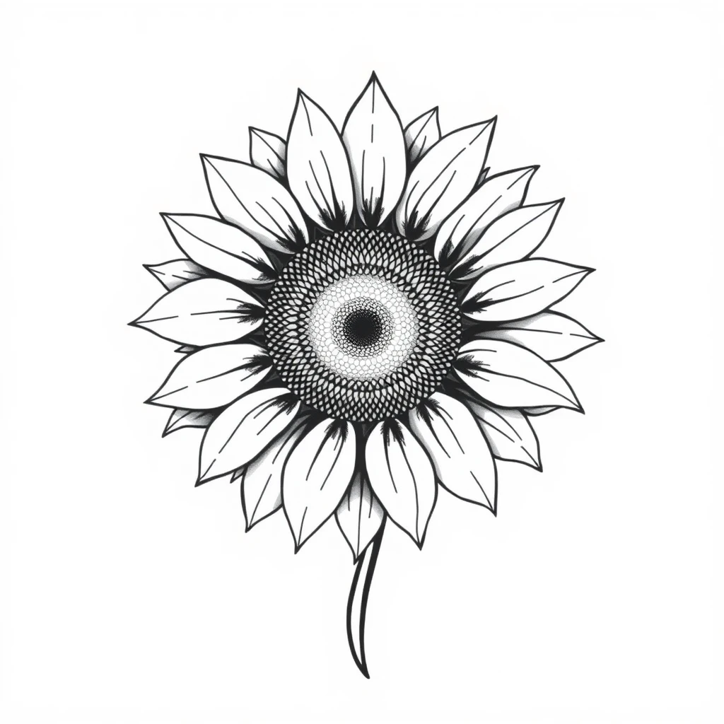 Sunflower tattoo