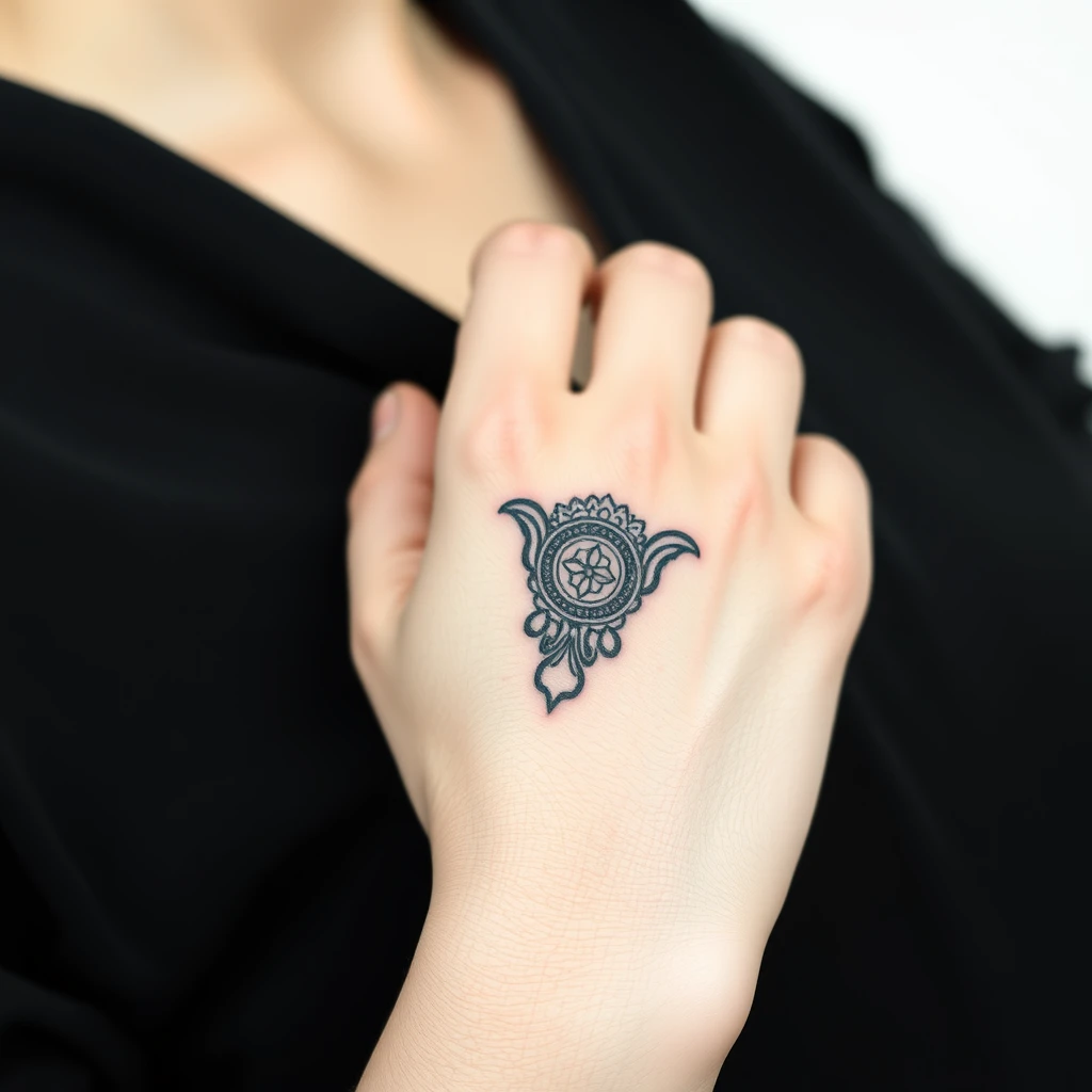 Hamsa hand tattoo