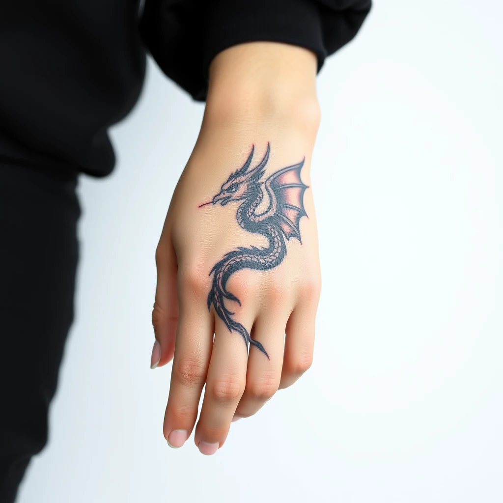 Dragon and phoenix tattoo